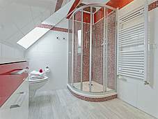 Badezimmer Ferienwohnung 03 Schildkröte Strandvilla Muschel