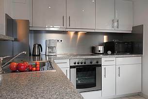 Küche Ferienwohnung 02 Villa Seebach