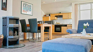 Wohnzimmer Ferienwohnung 11 Villa Seegarten