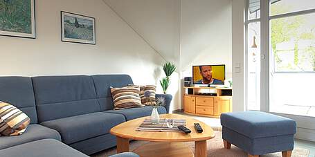 Wohnzimmer Ferienwohnung 11 Villa Seegarten