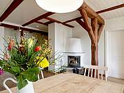 Ferienwohnung 05 'Käsbüdel' - Blick auf den Kamin