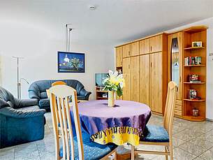 Wohnbereich der Ferienwohnung 01 in der Villa Sonnengarten