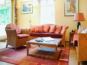 Wohnzimmer Ferienwohnung 11 Villa Seebach