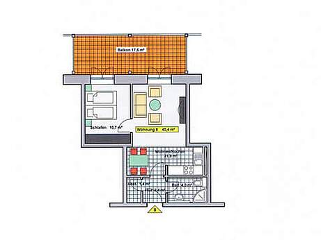 Grundriss Ferienwohnung 08 Villa Wagenknecht