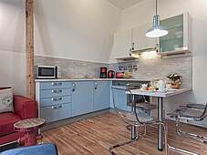 Essbereich Ferienwohnung 02 Krabbe Strandvilla Muschel