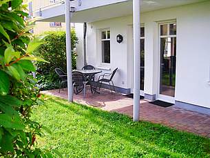 Terrasse Ferienwohnung 01 Villa Seebach