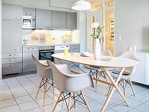 Essbereich Ferienwohnung 09 Villa Seebach