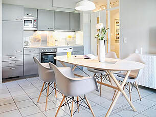 Essbereich Ferienwohnung 09 Villa Seebach