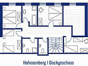 Ferienwohnung 01 'Hof Rosenberg' - Grundriss DG