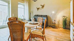 Wohnbereich Ferienwohnung 03 Villa Seegarten