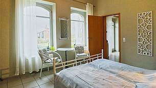 Schlafzimmer Ferienwohnung 03 Villa Seegarten