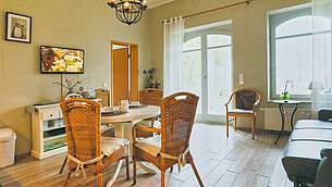 Wohnbereich Ferienwohnung 03 Villa Seegarten