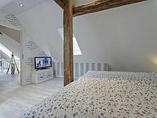 Schlafzimmer Ferienwohnung 03 Schildkröte Strandvilla Muschel