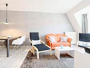 Wohnzimmer Ferienwohnung 23 Villa Seebach