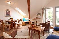 Wohnzimmer Ferienwohnung 10 Villa Seegarten