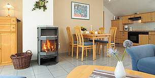 Wohnzimmer Ferienwohnung 11 Villa Seegarten